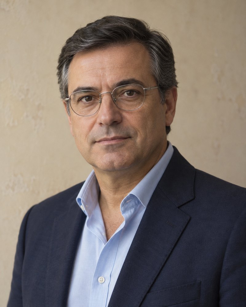 Retrato de Ivo Santos. Ilustración.