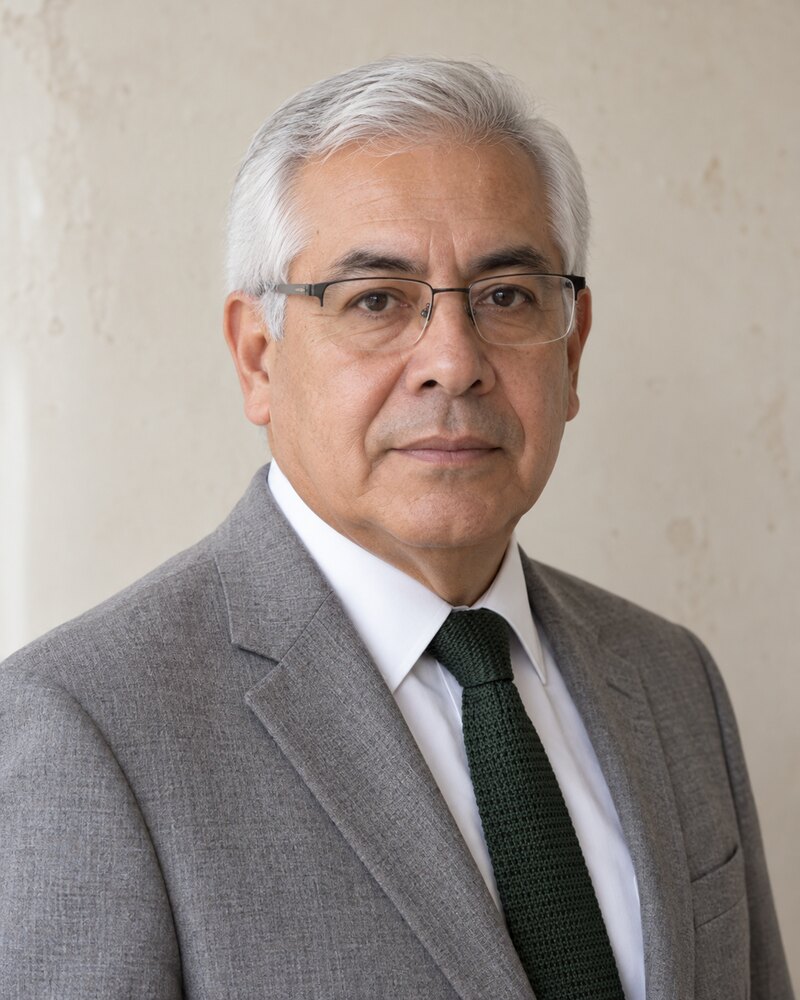 Retrato de Hugo Vela. Ilustración.