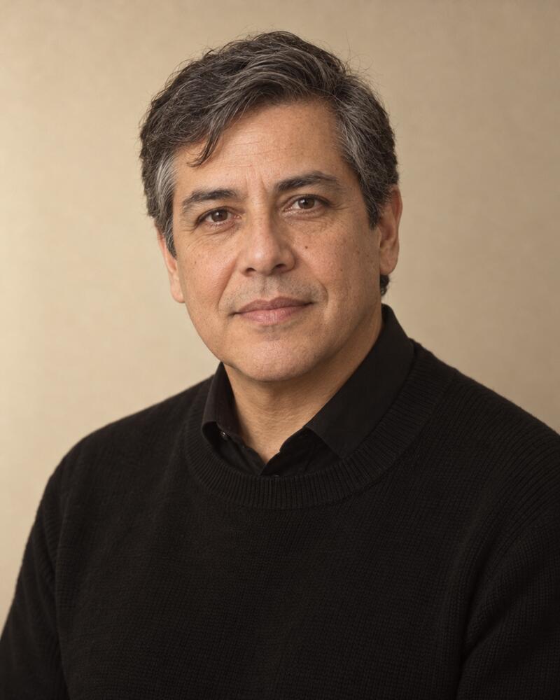 Retrato de Rubén Mota. Ilustración.