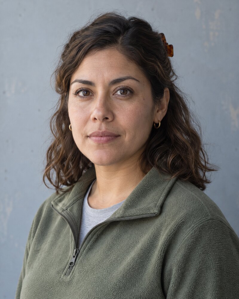Retrato de Vera Luján. Ilustración.
